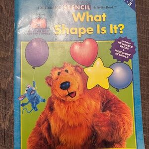 Bear and the big blue house workbook, activity book, vintage Disney workbook